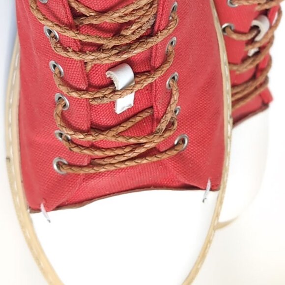 VTG BUTTERO Mens Red Round Toe Classic Tanino Sneakers 40 Eur |  Mens Size 7 - Picture 7 of 11